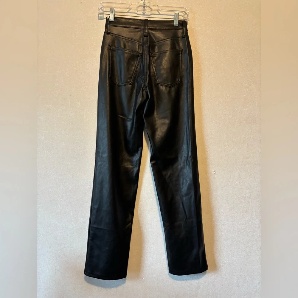 Universal Thread | Black Faux Leather Pants | 25x29 - Picture 6 of 7